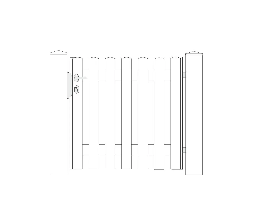Aluminiumtor BORKUM 1-flügelig – Bild 2