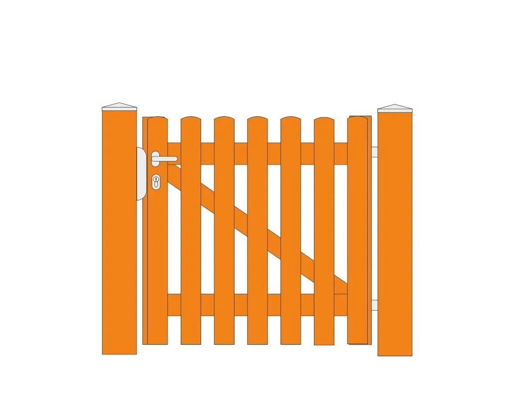 Holztor BORKUM 1-flügelig