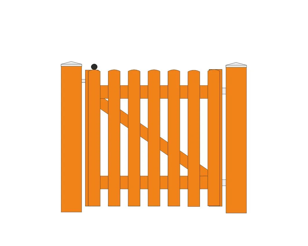 Holztor BORKUM 1-flügelig – Bild 2